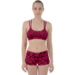 Valentines Day Hearts Pattern Love Red Perfect Fit Gym Set