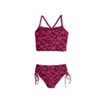 Valentines Day Hearts Pattern Love Red Girls  Tankini Swimsuit