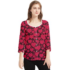 Chiffon Quarter Sleeve Blouse 