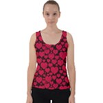 Valentines Day Hearts Pattern Love Red Velvet Tank Top