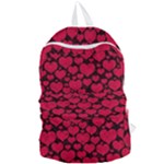 Valentines Day Hearts Pattern Love Red Foldable Lightweight Backpack