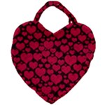 Valentines Day Hearts Pattern Love Red Giant Heart Shaped Tote