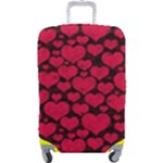 Valentines Day Hearts Pattern Love Red Luggage Cover (Large)