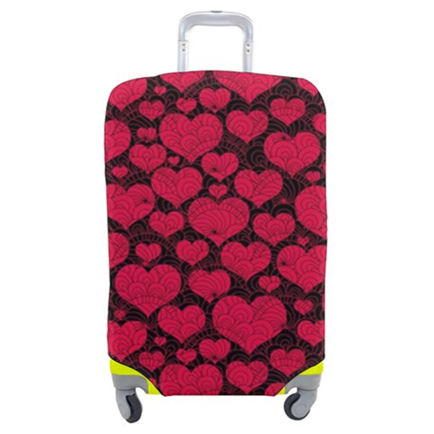 Valentines Day Hearts Pattern Love Red Luggage Cover (Medium) from ArtsNow.com