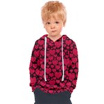 Valentines Day Hearts Pattern Love Red Kids  Overhead Hoodie