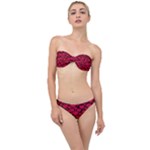 Valentines Day Hearts Pattern Love Red Classic Bandeau Bikini Set