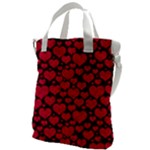 Valentines Day Hearts Pattern Love Red Canvas Messenger Bag