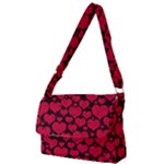 Valentines Day Hearts Pattern Love Red Full Print Messenger Bag (S)