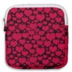 Valentines Day Hearts Pattern Love Red Mini Square Pouch