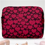 Valentines Day Hearts Pattern Love Red Make Up Pouch (Large)