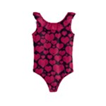 Valentines Day Hearts Pattern Love Red Kids  Frill Swimsuit