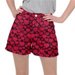 Valentines Day Hearts Pattern Love Red Women s Ripstop Shorts