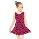 Valentines Day Hearts Pattern Love Red Kids  Skater Dress Swimsuit