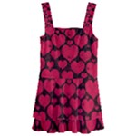 Valentines Day Hearts Pattern Love Red Kids  Layered Skirt Swimsuit