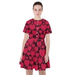 Valentines Day Hearts Pattern Love Red Sailor Dress