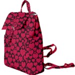 Valentines Day Hearts Pattern Love Red Buckle Everyday Backpack