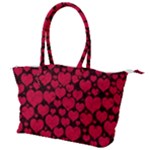 Valentines Day Hearts Pattern Love Red Canvas Shoulder Bag