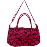 Valentines Day Hearts Pattern Love Red Removable Strap Handbag