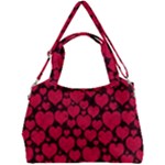 Valentines Day Hearts Pattern Love Red Double Compartment Shoulder Bag