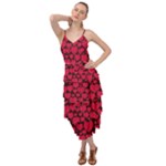 Valentines Day Hearts Pattern Love Red Layered Bottom Dress