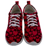 Valentines Day Hearts Pattern Love Red Mens Athletic Shoes