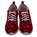 Valentines Day Hearts Pattern Love Red Women Athletic Shoes