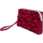 Valentines Day Hearts Pattern Love Red Wristlet Pouch Bag (Small)