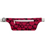 Valentines Day Hearts Pattern Love Red Active Waist Bag