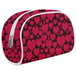 Valentines Day Hearts Pattern Love Red Make Up Case (Medium)