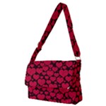 Valentines Day Hearts Pattern Love Red Full Print Messenger Bag (M)