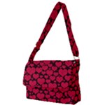 Valentines Day Hearts Pattern Love Red Full Print Messenger Bag (L)