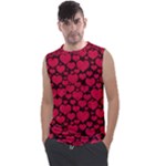 Valentines Day Hearts Pattern Love Red Men s Regular Tank Top