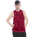 Valentines Day Hearts Pattern Love Red Men s Sleeveless Hoodie