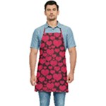 Valentines Day Hearts Pattern Love Red Kitchen Apron