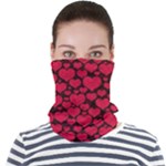 Valentines Day Hearts Pattern Love Red Face Seamless Bandana (Adult)