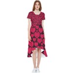 Valentines Day Hearts Pattern Love Red High Low Boho Dress