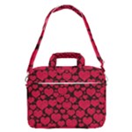 Valentines Day Hearts Pattern Love Red MacBook Pro 15  Shoulder Laptop Bag