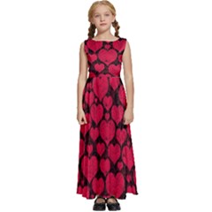 Kids  Satin Sleeveless Maxi Dress 