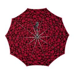 Valentines Day Hearts Pattern Love Red Automatic Folding Umbrella with Case (Large) from ArtsNow.com