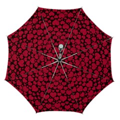 Valentines Day Hearts Pattern Love Red Automatic Folding Umbrella with Case (Medium) from ArtsNow.com