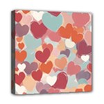 Valentines Day Hearts Romance Love Mini Canvas 8  x 8  (Stretched)