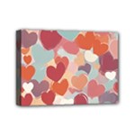 Valentines Day Hearts Romance Love Mini Canvas 7  x 5  (Stretched)