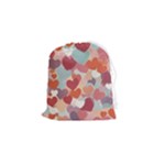 Valentines Day Hearts Romance Love Drawstring Pouch (Small)