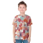 Valentines Day Hearts Romance Love Kids  Cotton T-Shirt