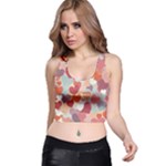 Valentines Day Hearts Romance Love Racer Back Crop Top