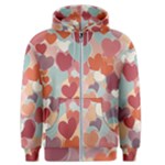 Valentines Day Hearts Romance Love Men s Zipper Hoodie