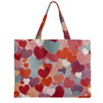 Valentines Day Hearts Romance Love Zipper Mini Tote Bag