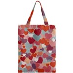 Valentines Day Hearts Romance Love Zipper Classic Tote Bag