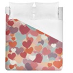 Valentines Day Hearts Romance Love Duvet Cover (Queen Size)