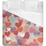 Valentines Day Hearts Romance Love Duvet Cover (King Size)